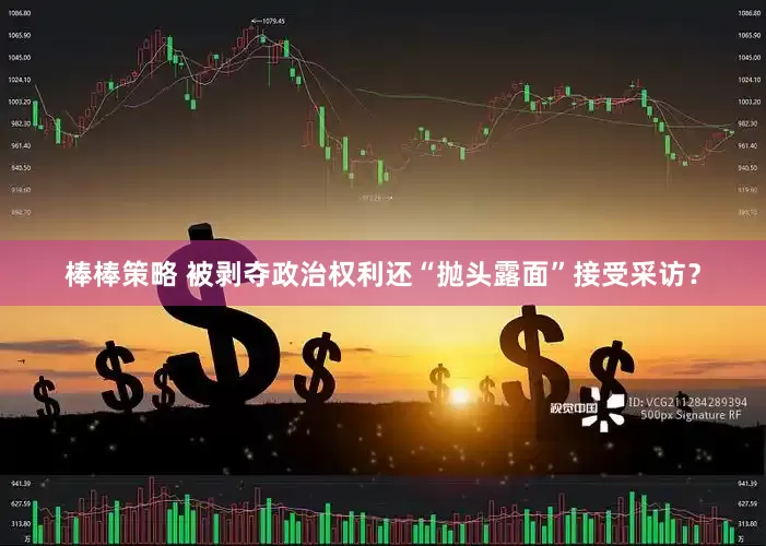 棒棒策略 被剥夺政治权利还“抛头露面”接受采访？